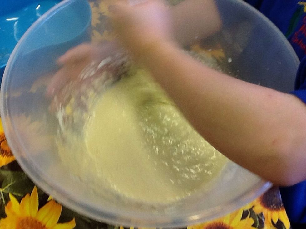 Then whisk it again till it is smooth.