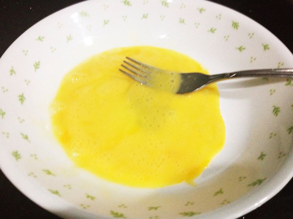 Then whisk it with a pinch of salt!