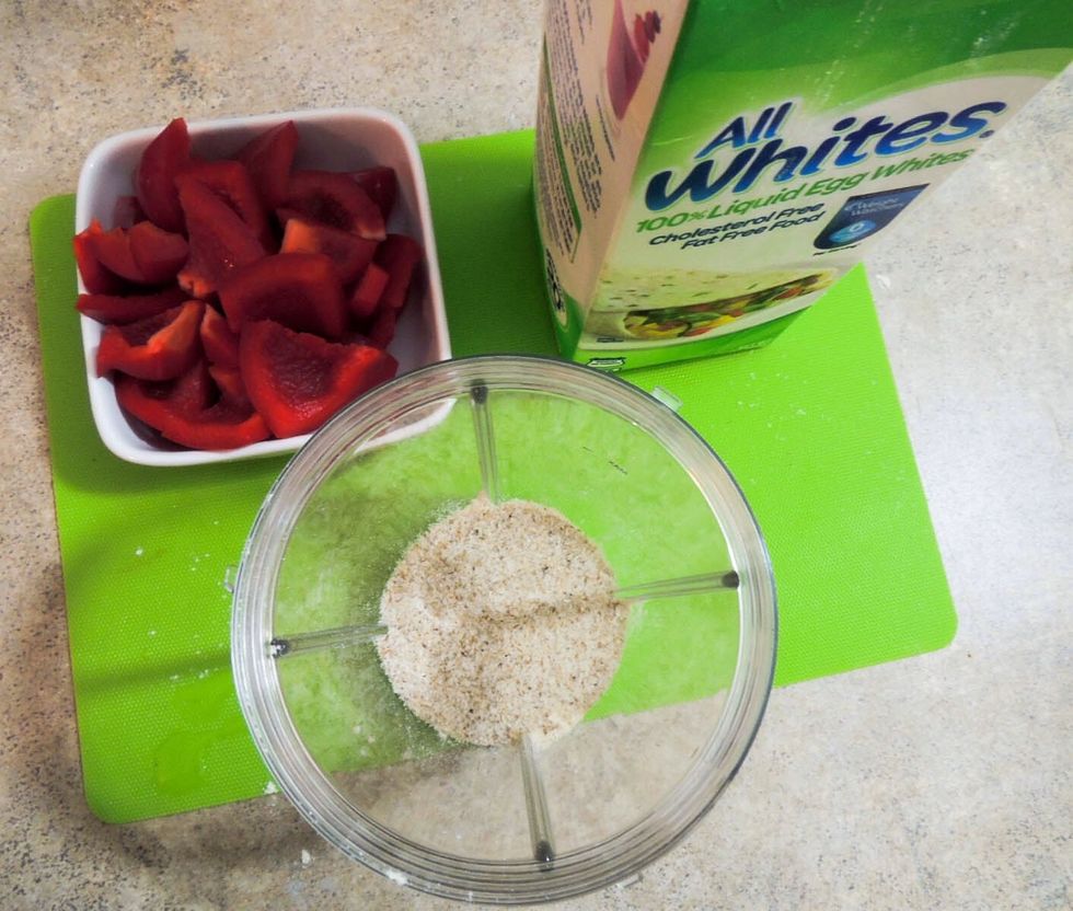 Then will add pepper and egg whites