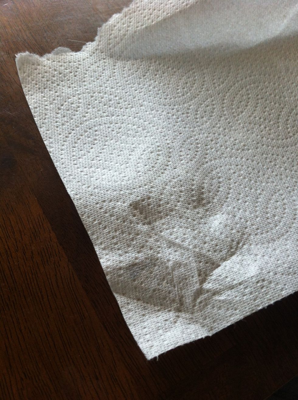 Then wipe it of, this helps it to be smooth