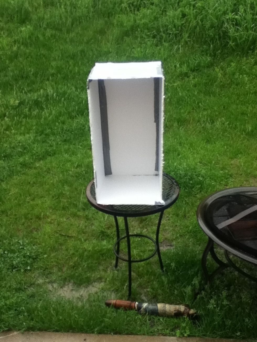 Then with both of the top and the bottom and tap or glue them