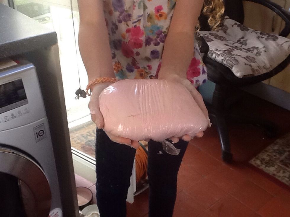 Then wrap in cling film