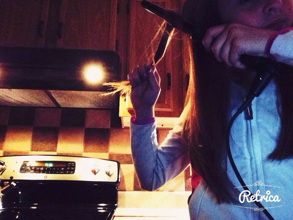 Then wrap that small piece around the wand once\ud83d\udca5\u261d\ufe0f