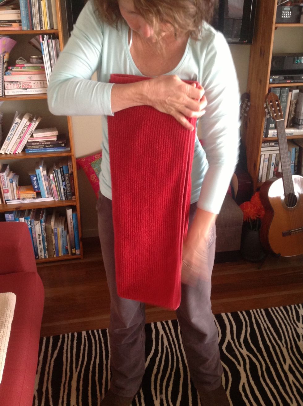 Then wrap the other side over it