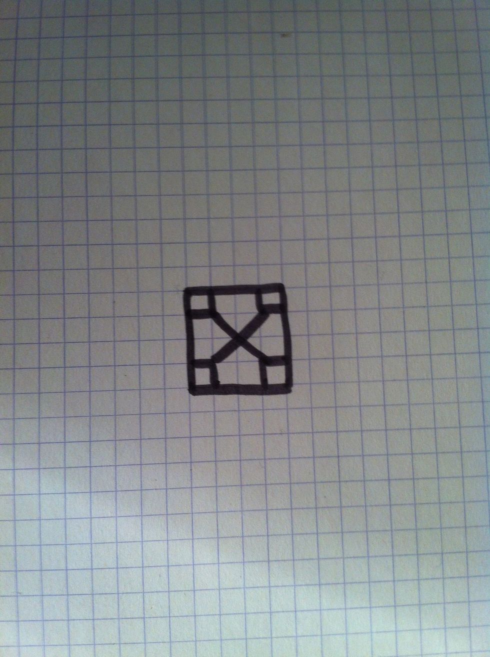Then write a big "X" in the middle.
