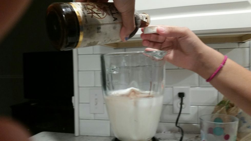 Then you add a pinch of Vanilla Extract
