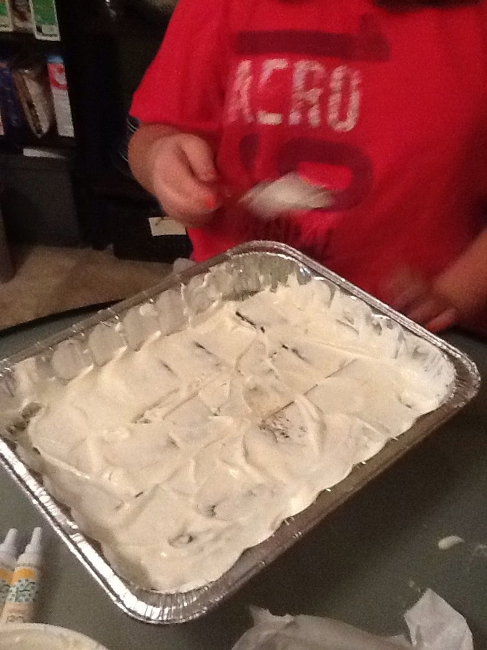 Then you add another layer of cool whip