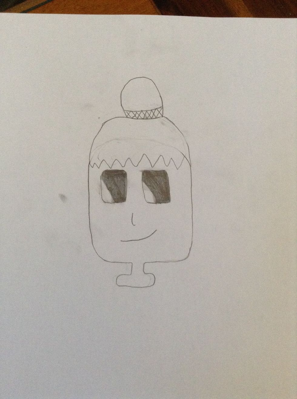 Then you add some hair (don't forget to personalise it).