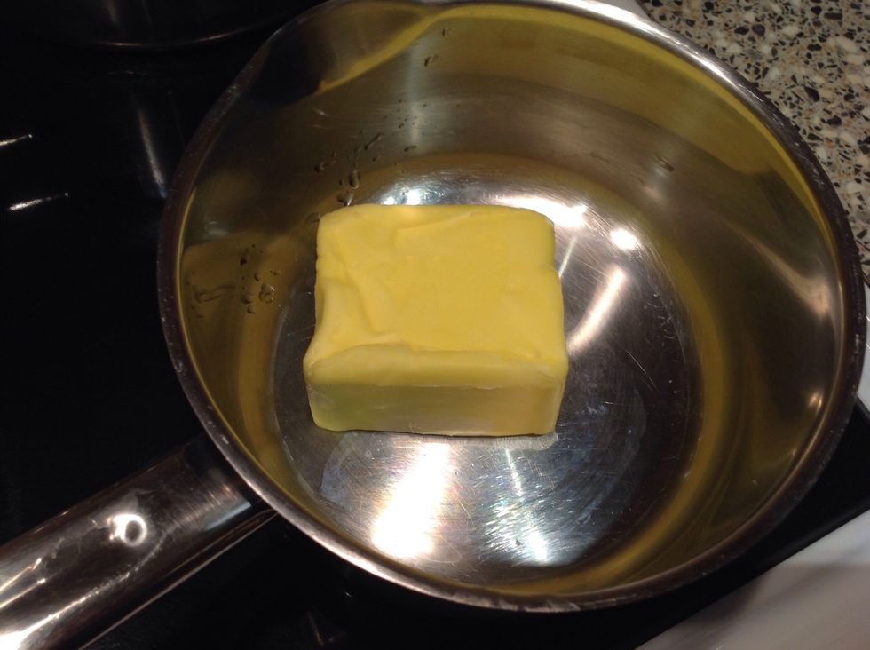 Then you are goding to melt the butter in a saucepan.