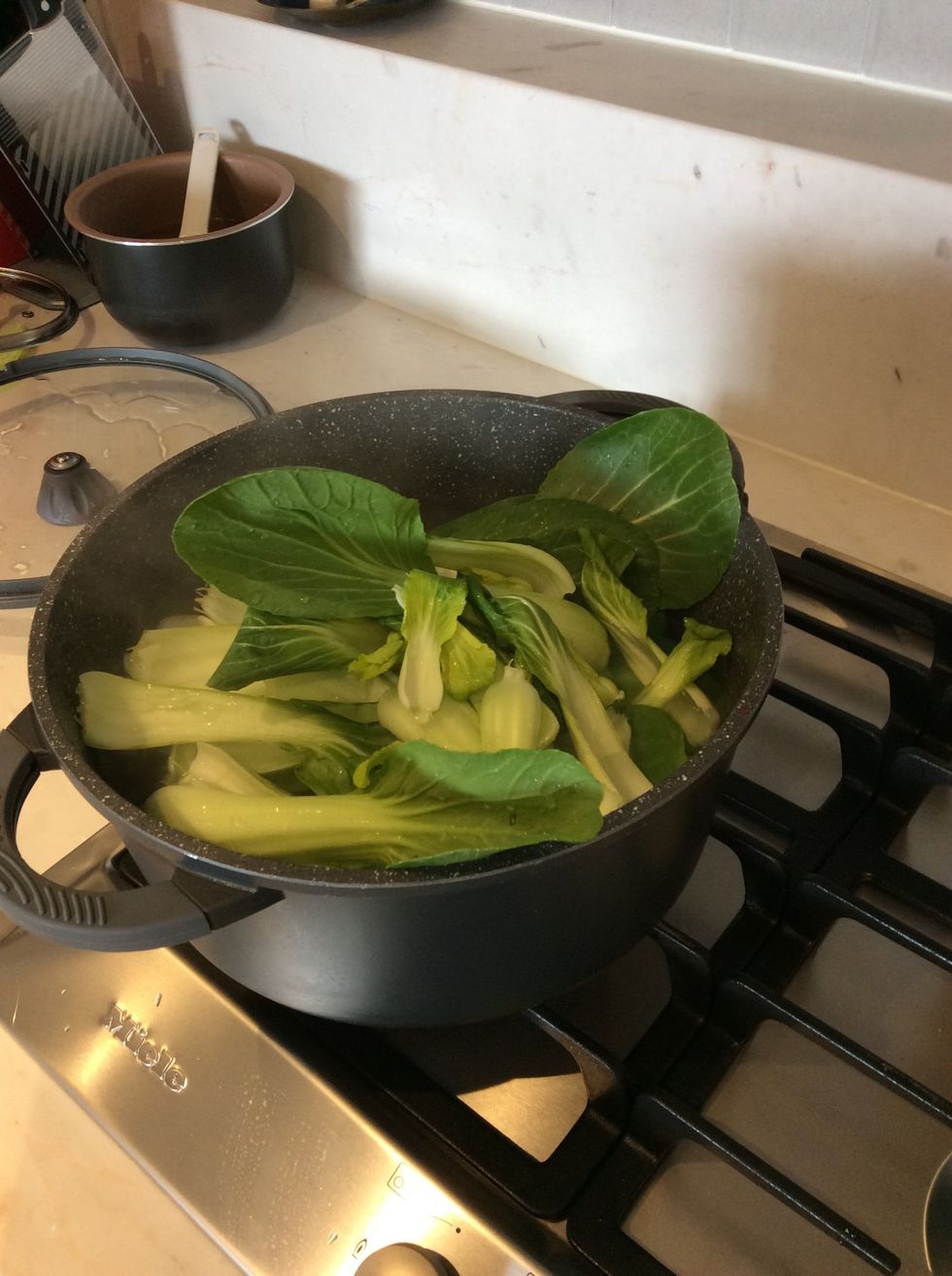 Then you boil the cabbage