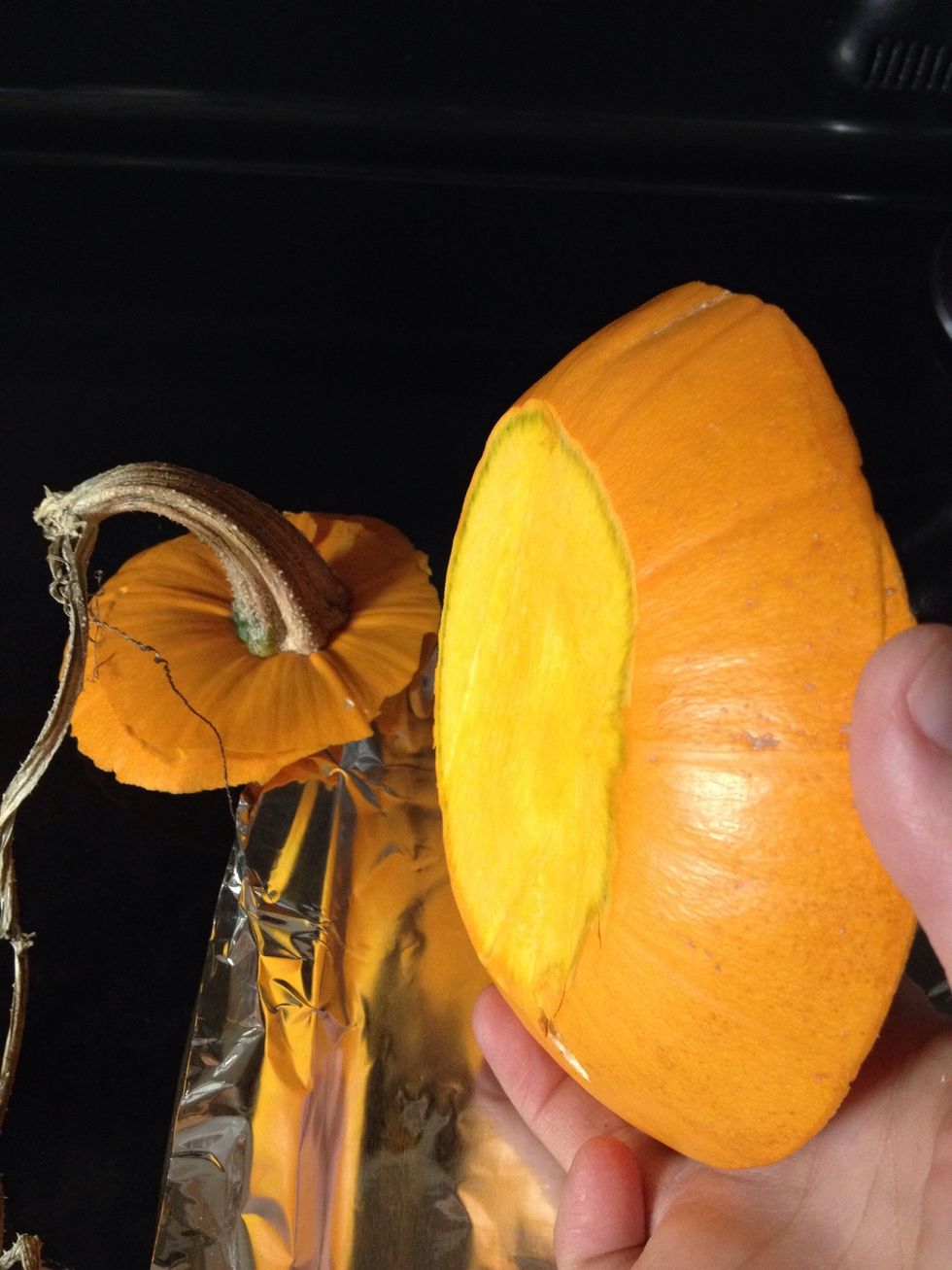 Then you can cut the stem off of the top so you can toast that piece too :)