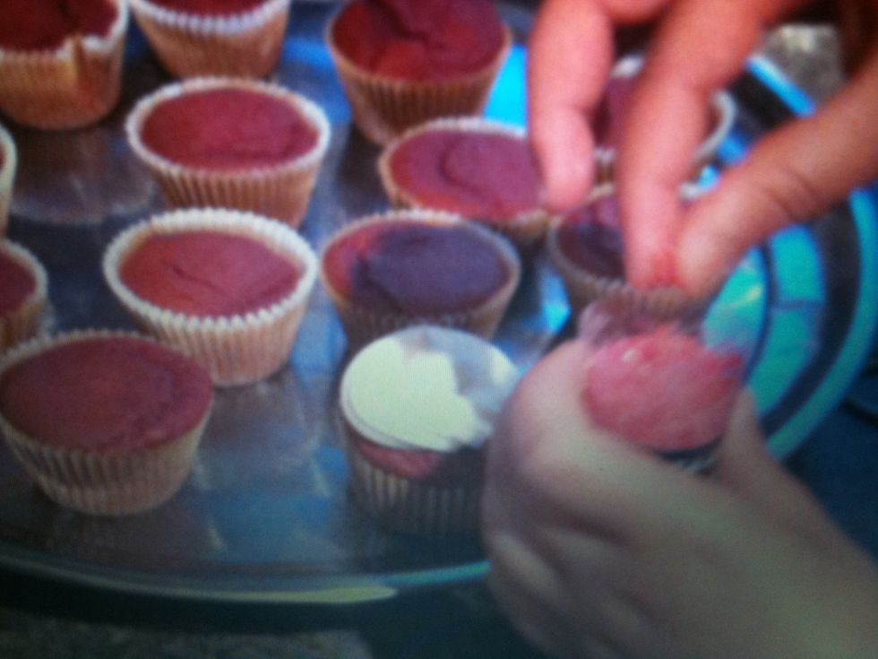 Then you can decorate with edible sprinkles or silver balls or glitter etc