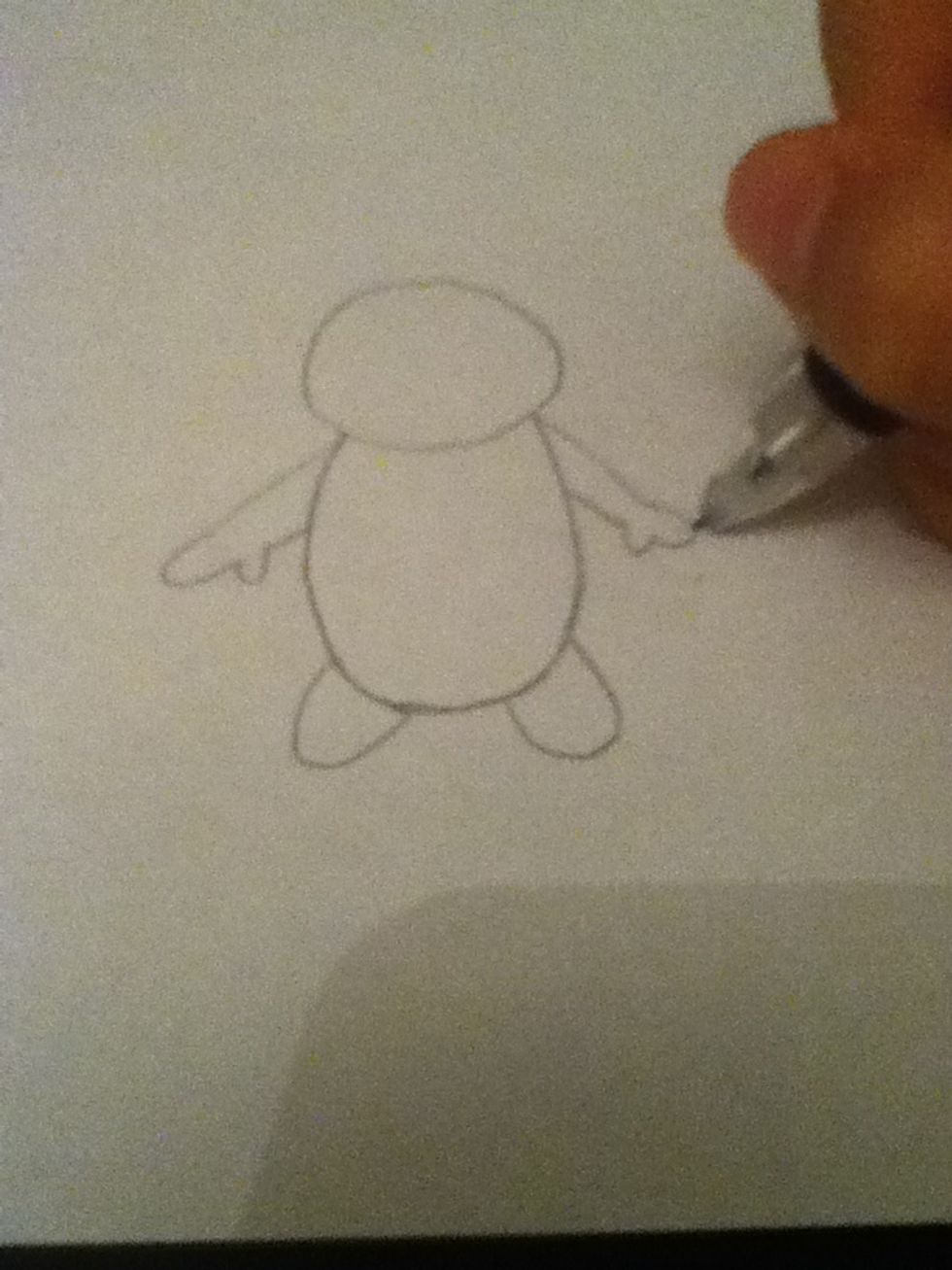Then you can draw the arms however you like