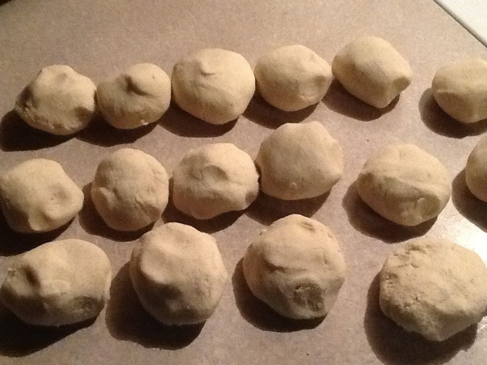 Then you can make medium size ball like theses