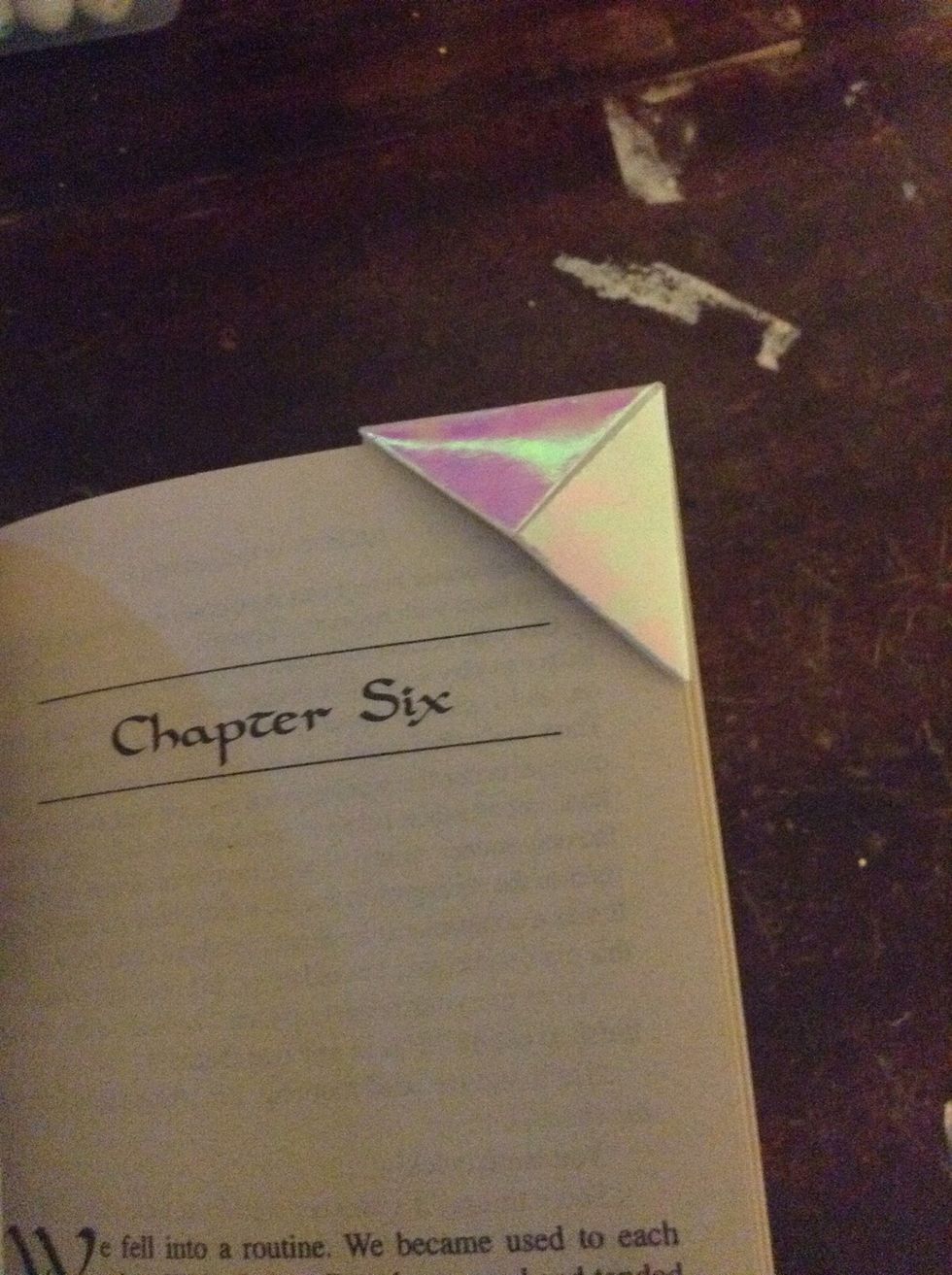 Then you can use it as a bookmark.