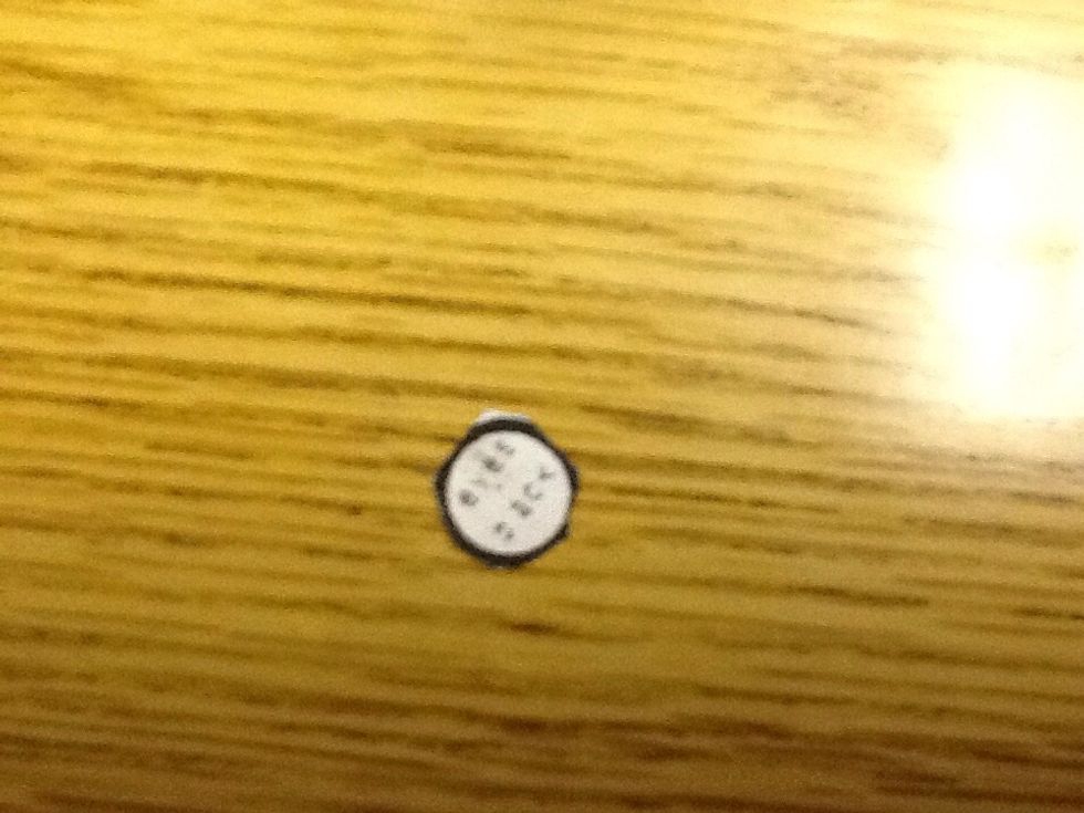 Then you cut the pupil out of the bat template.