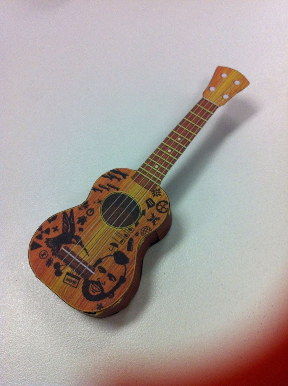 Then you get a paper model of Ukulele. ^_^