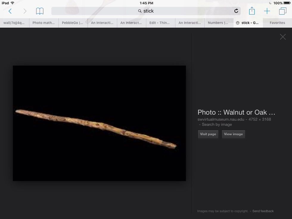 Then you get a stick