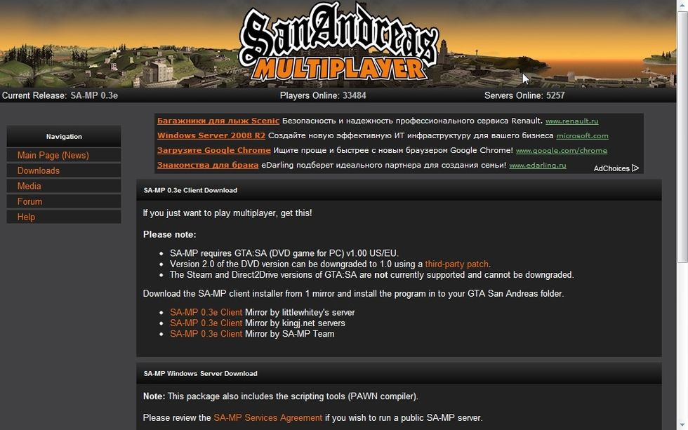 Then you have to download san andreas multiplayer from http://www.sa-mp.com