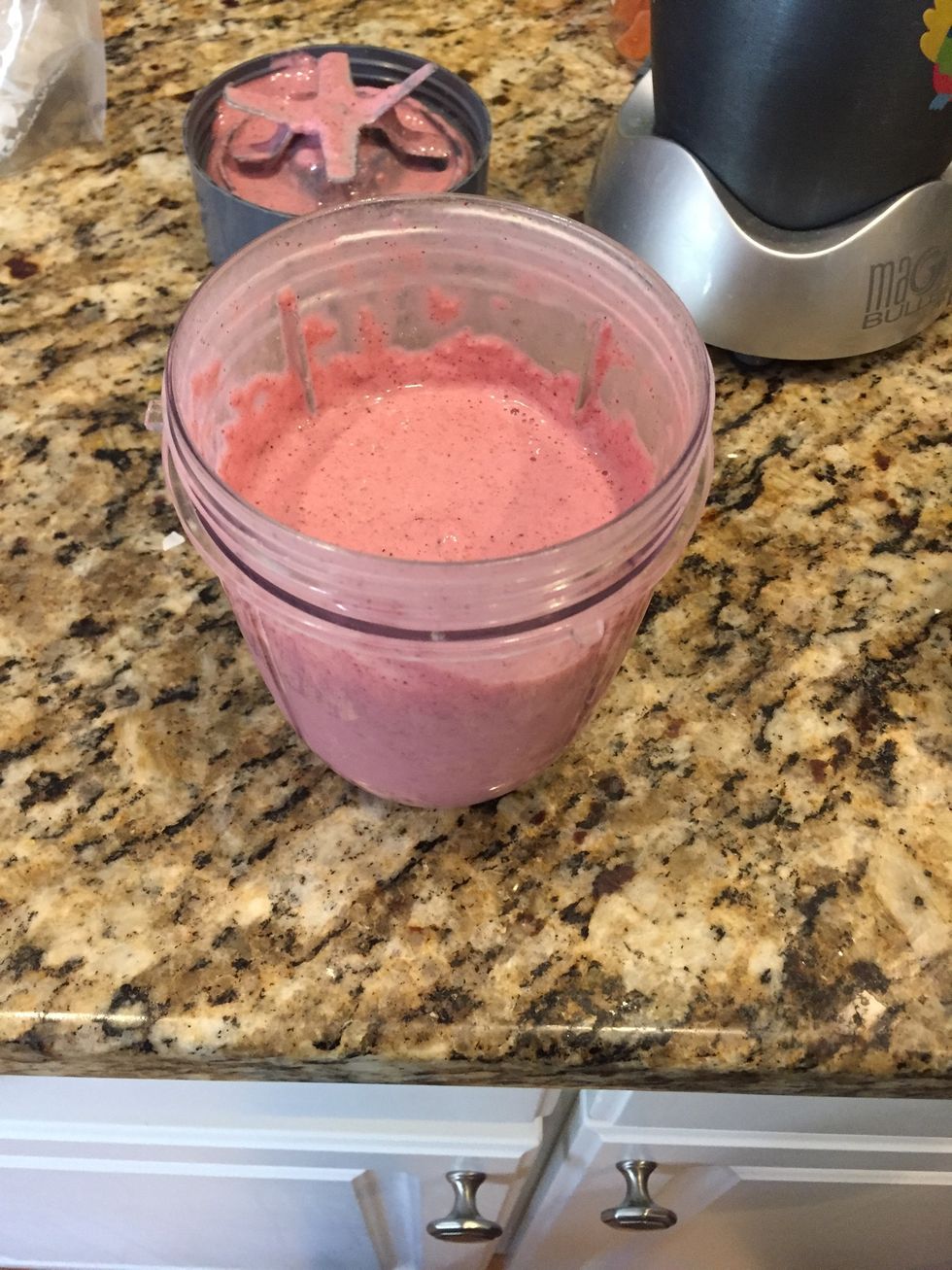 Then you have your yummy, nutritious smoothie!