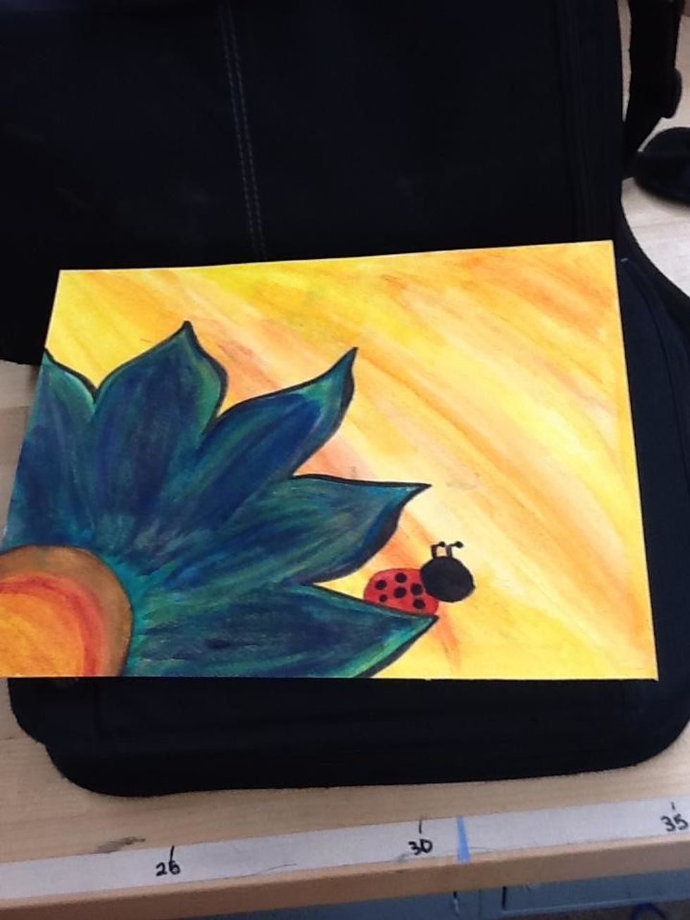Then you just add this cute little ladybug.