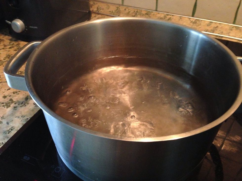 Then you'll need some boiled salty water...