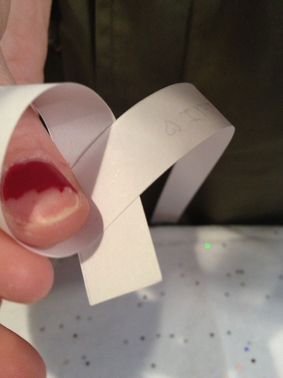 Then you make a knot