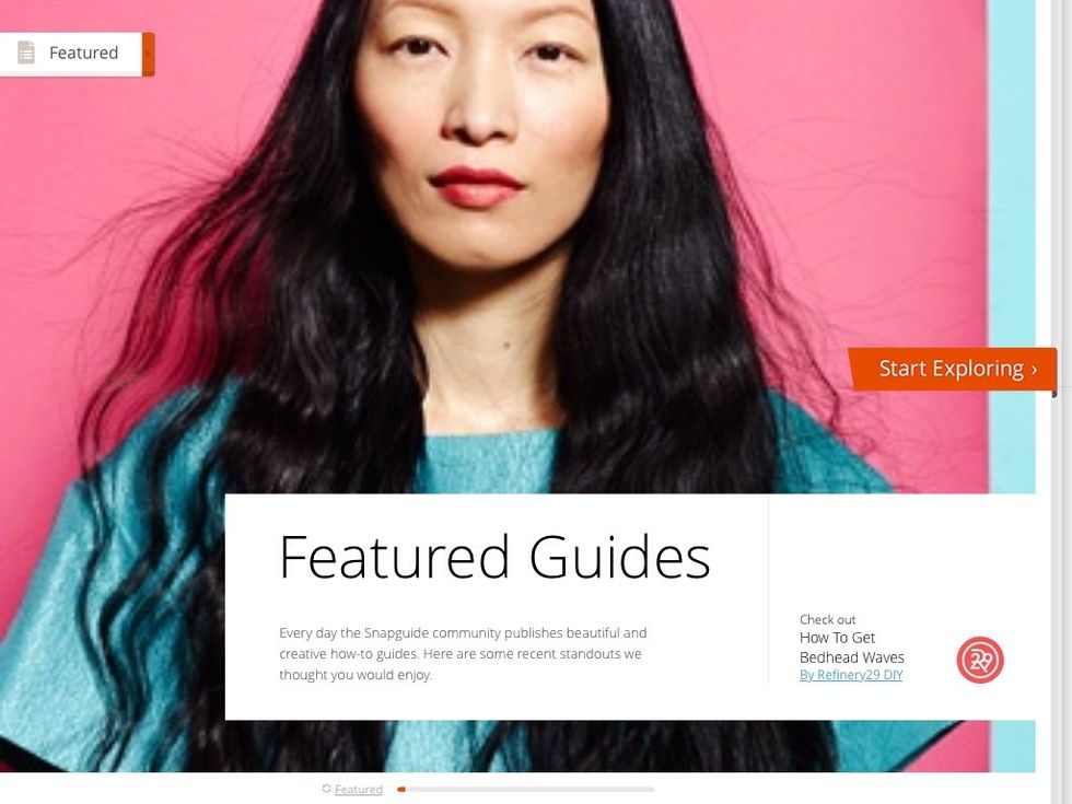 Then you need to press on featured to open the task menu.