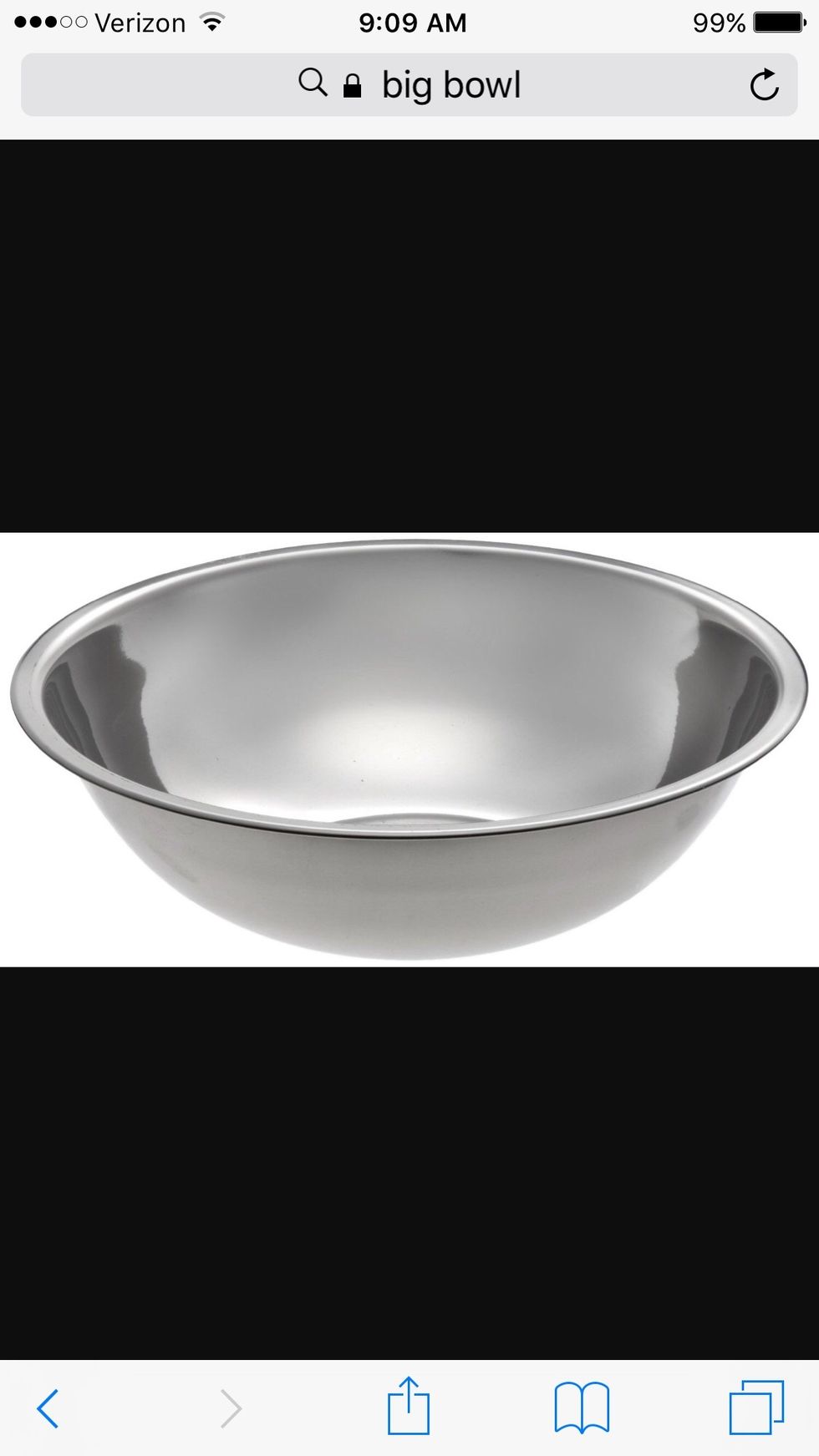 Then you pour it into a bowl