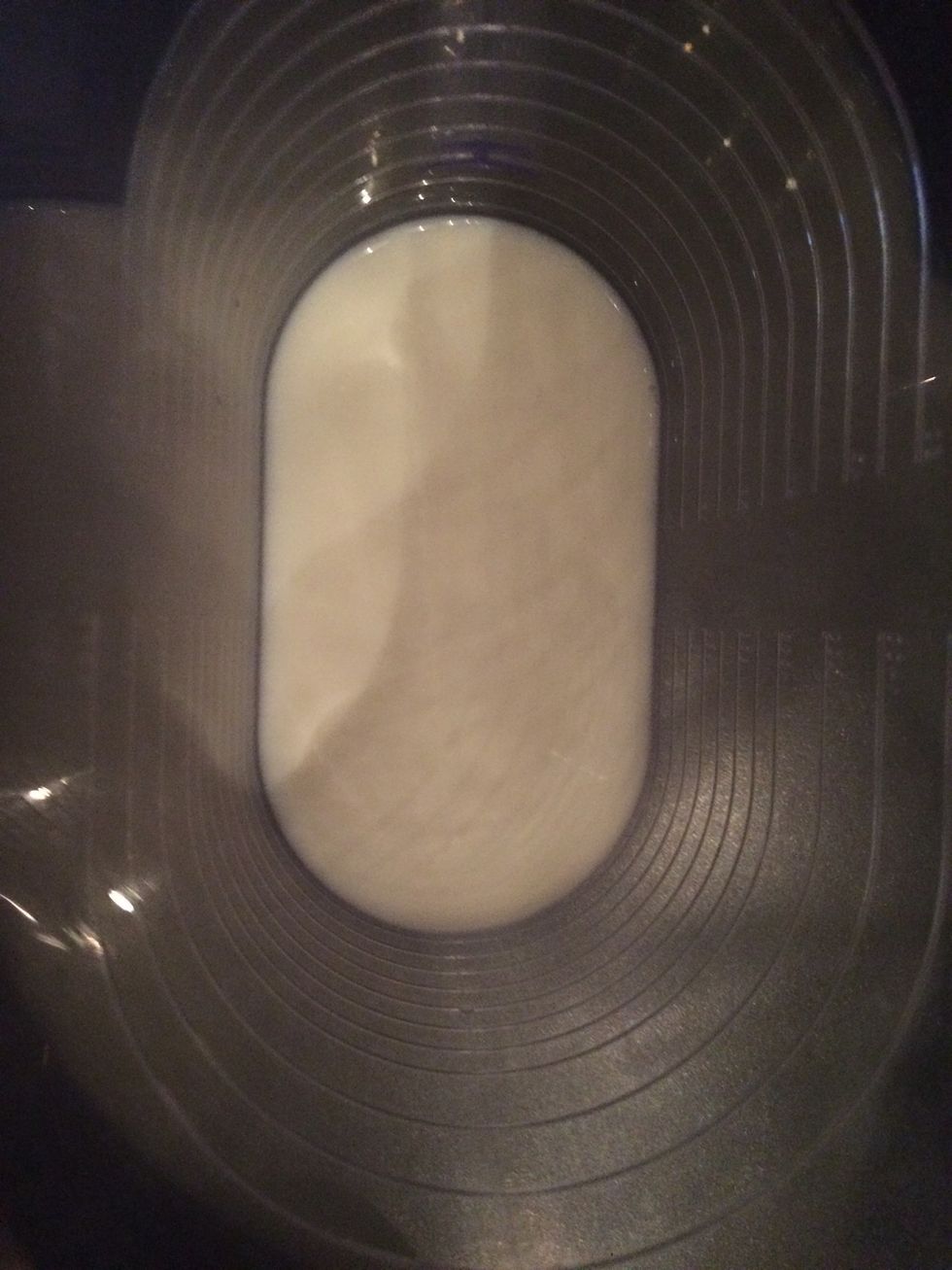 Then you put your milk in your jug