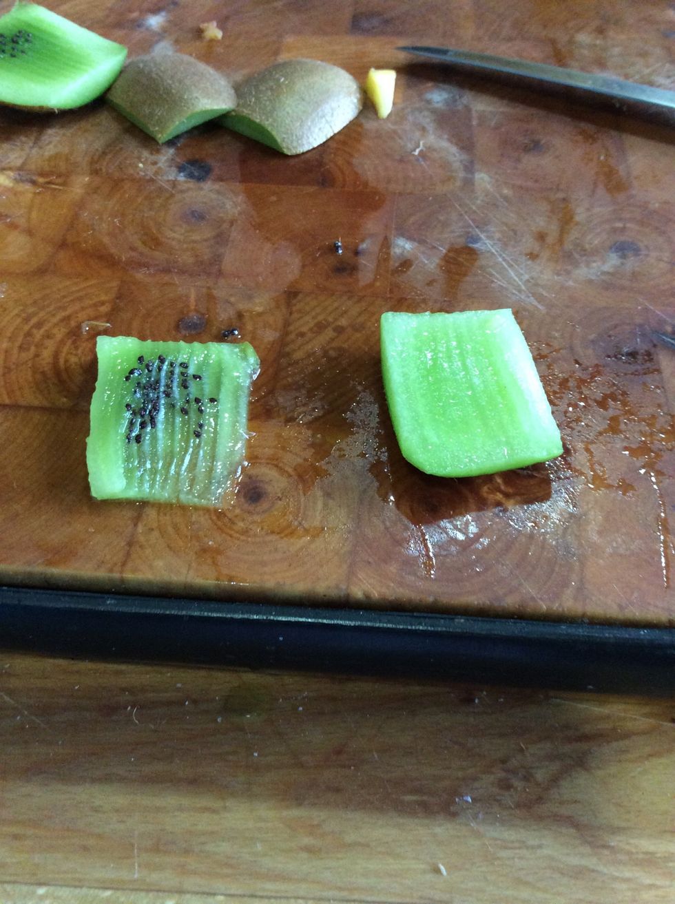 Then,you separate the top and the bottom.