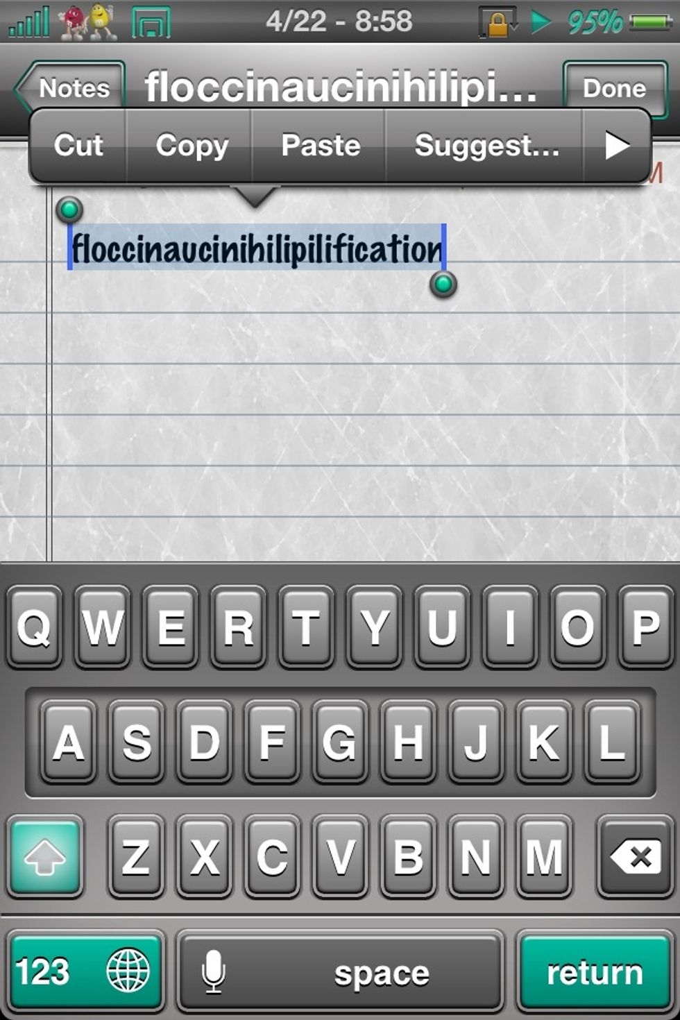 Then you should highlight it.