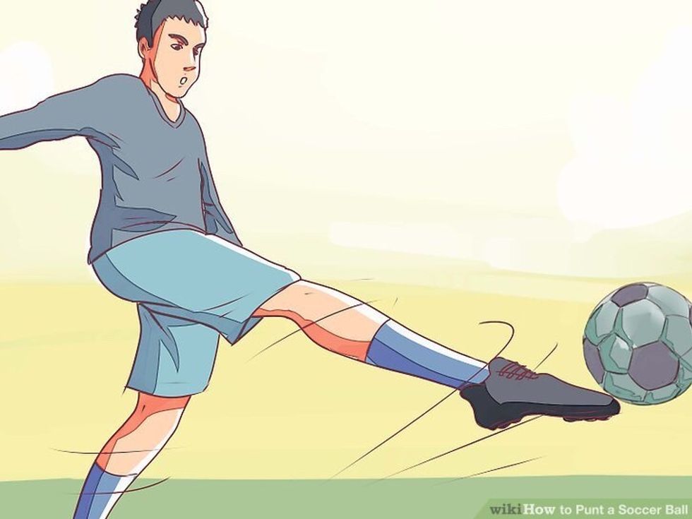 Then you should learn how to be accurate punter because if your team is down by some points you want to kick the ball up to score.