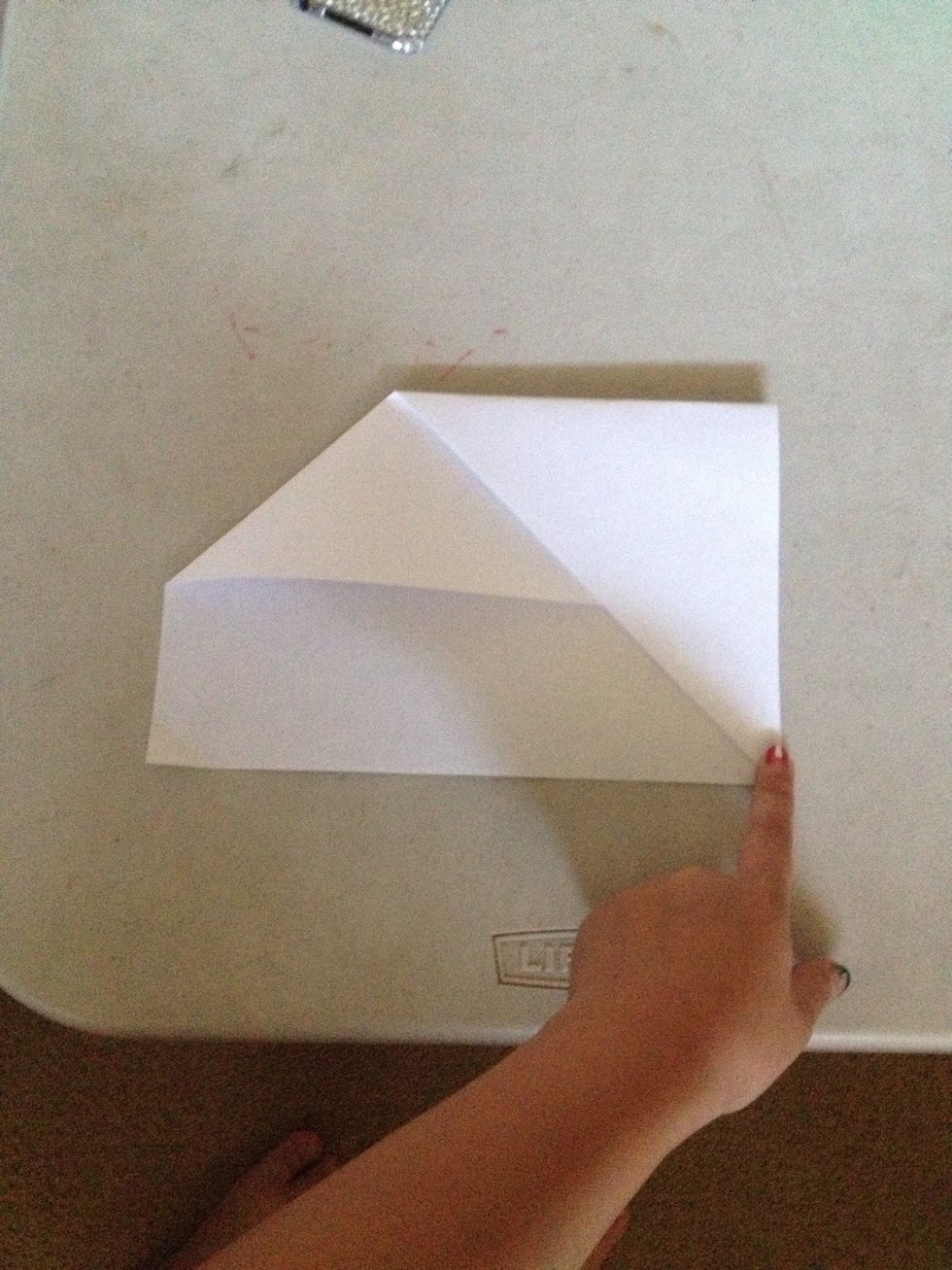 Then, you take the top and bring it all the way down