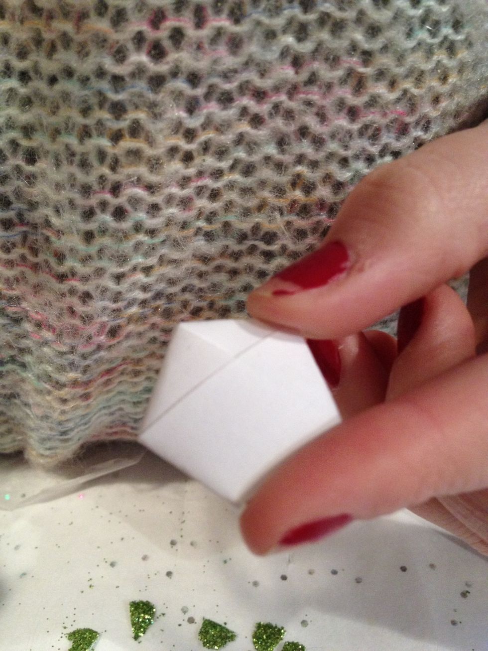 Then you take your paper and Press the edges