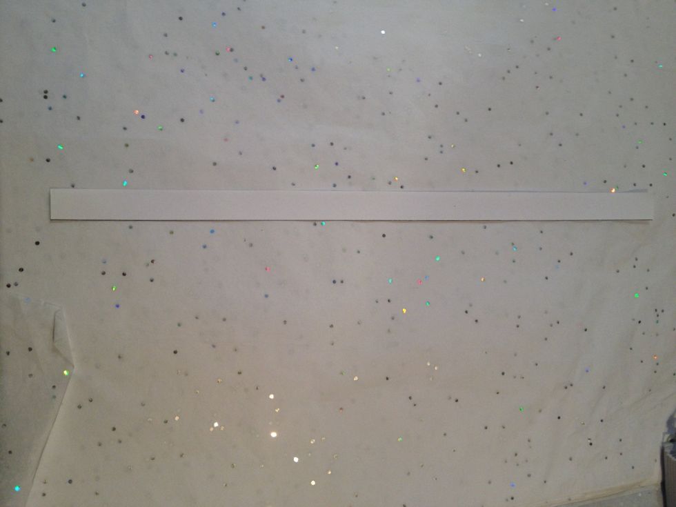 Then you take your paper stripe