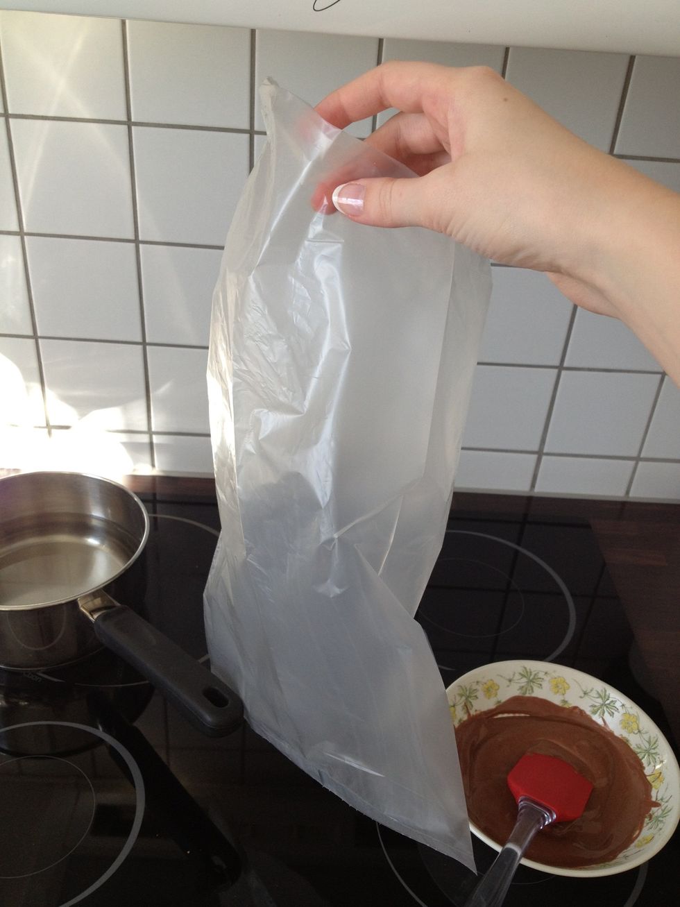 Then you take your plastic bag (the size doesn't matter)