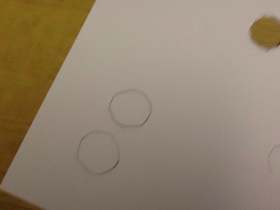 Then you trace the eye two times to make two eyes.