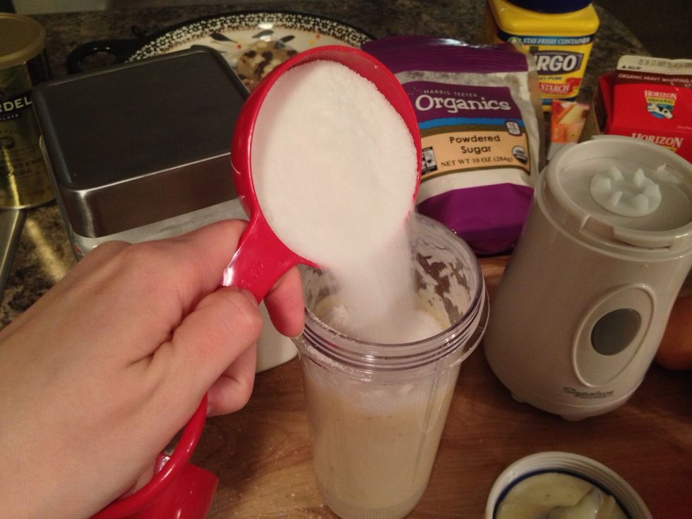 Then you will add 1/2 cup of sugar.