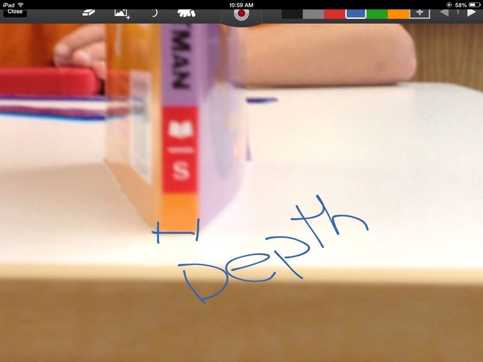 Then you will find your depth.