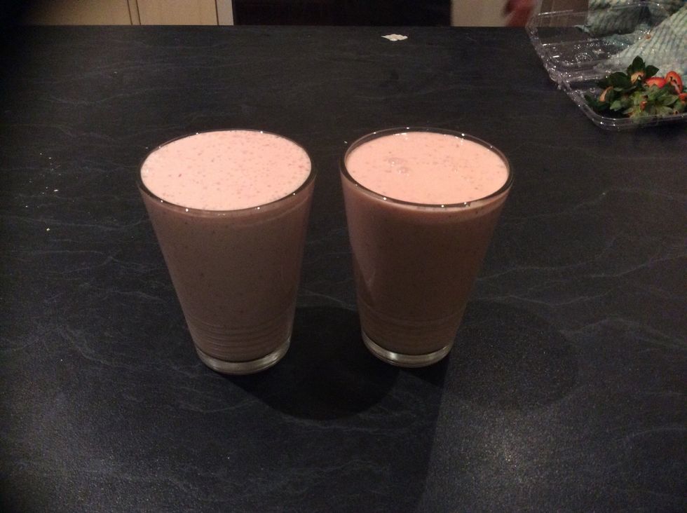 Then you will have created a light fluffy smoothie