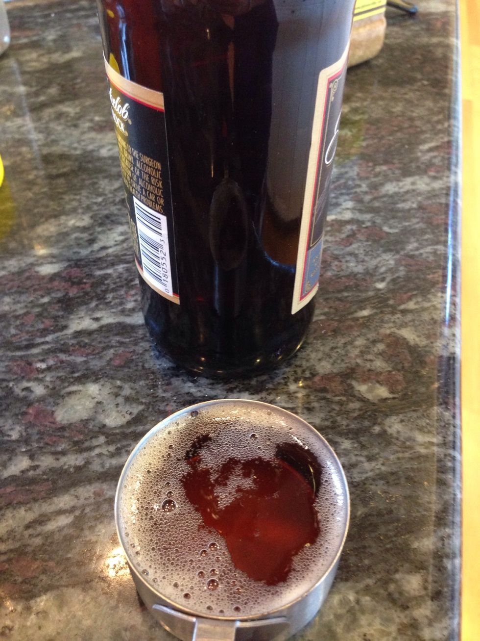 Then your beer! (But not this much, I made a doubled recipe!)