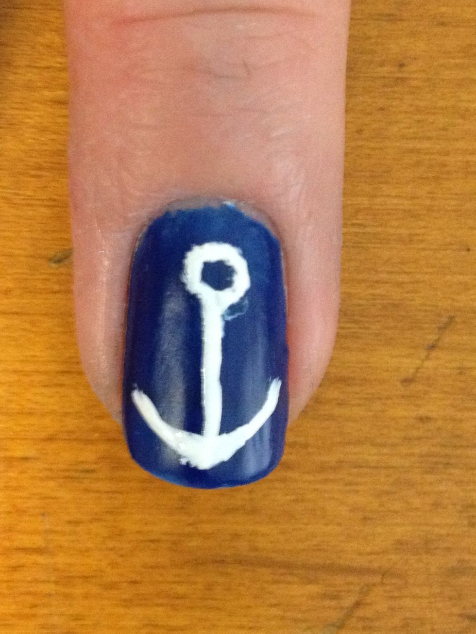 Then your bottom half circle like so. Where your half circle meats the line, try to make a slight corner.