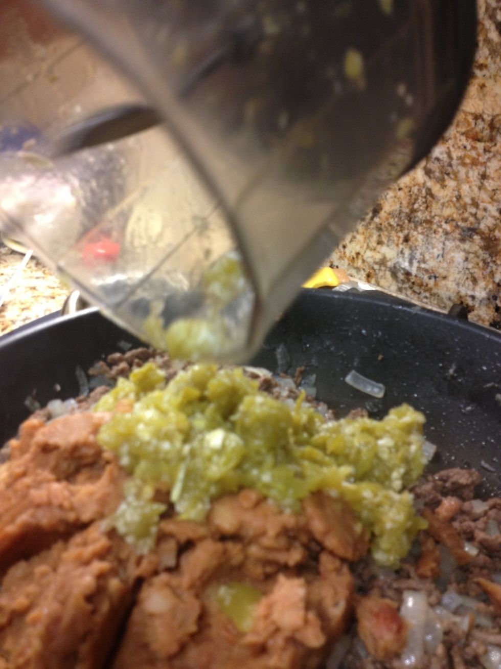 Then your green chilis and garlic mixture