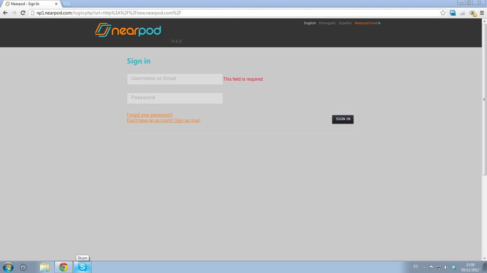 There are 3 ways to share NPPs, depending on the type of user you are. First way to share an NPP: from the Content Tool. Log in to nearpod.com/login.
