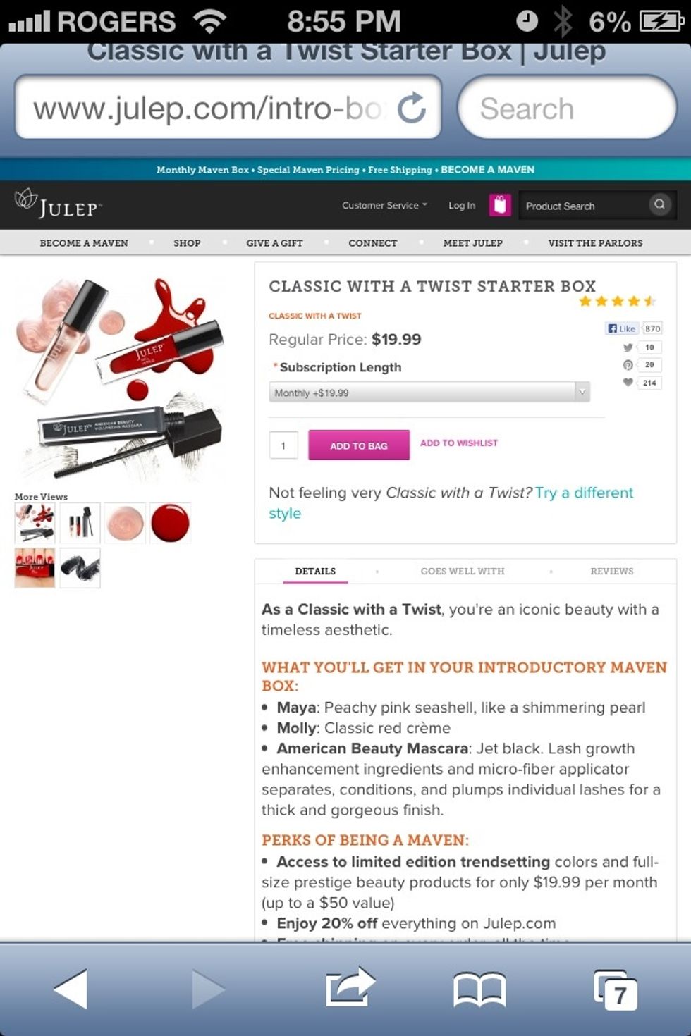 There are 5 styles: classic with a twist, boho glam, bombshell, which all comes with 2 polishes and product. Modern beauty is all beauty products. It Girl comes with ALL polishes.