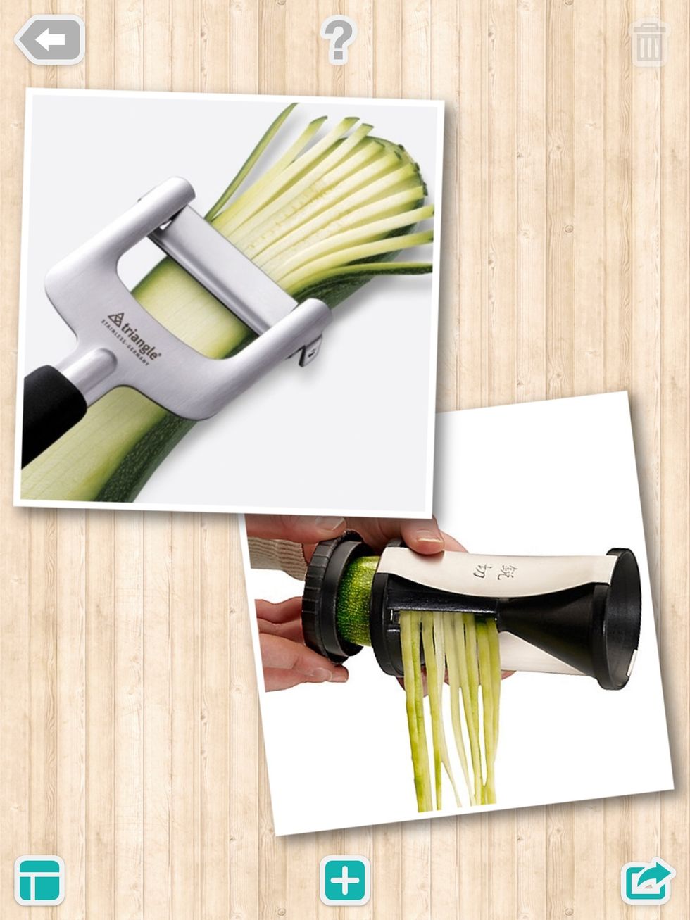 There are also handheld tools that can help julienne.