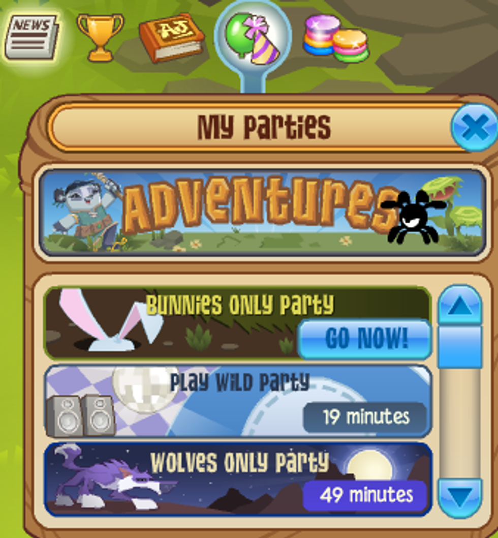 There are always parties to go to:         You can also go on Adventures