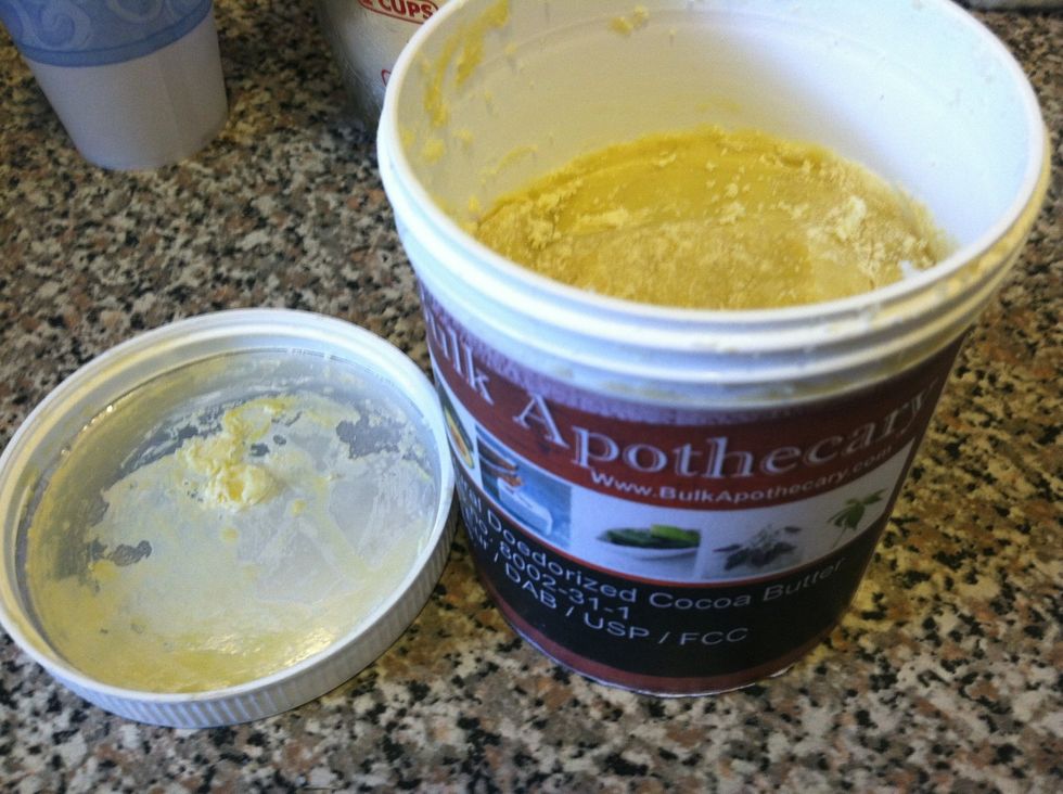 There are different butters that are ground up & smoothed out that are great for the skin. You can use cocoa butter, Shea butter, mango butter, or combine. Just keep the ratios to wax and oil similar