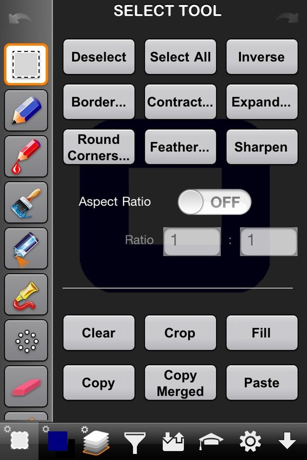 There are many other tools and ways to use a selected area of an image. I hope I've given you enough to go by and experiment with the other tools on your own. I just wanted to give the most used ones.